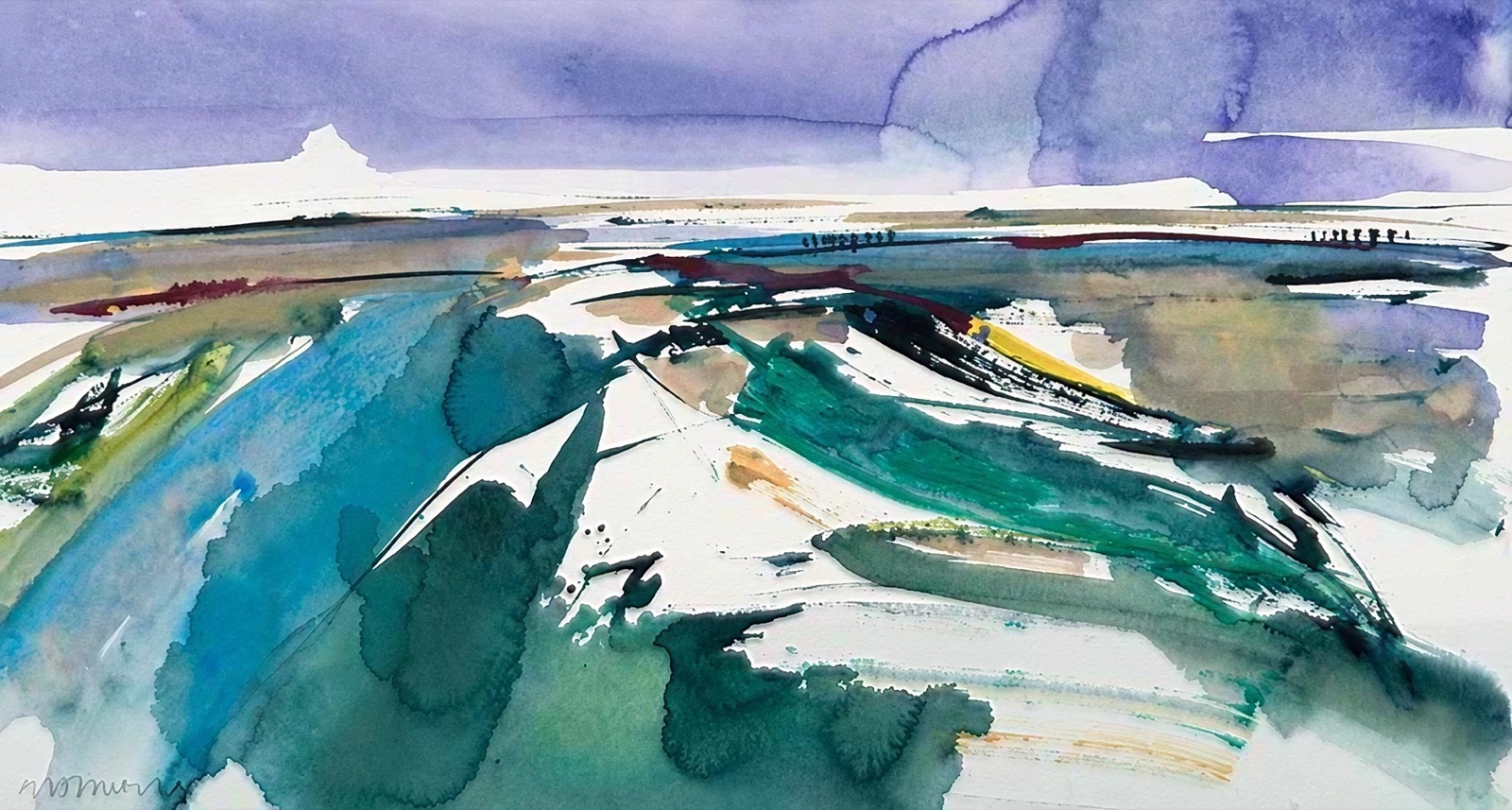 Aquarel van Johan Meeske, 2013.