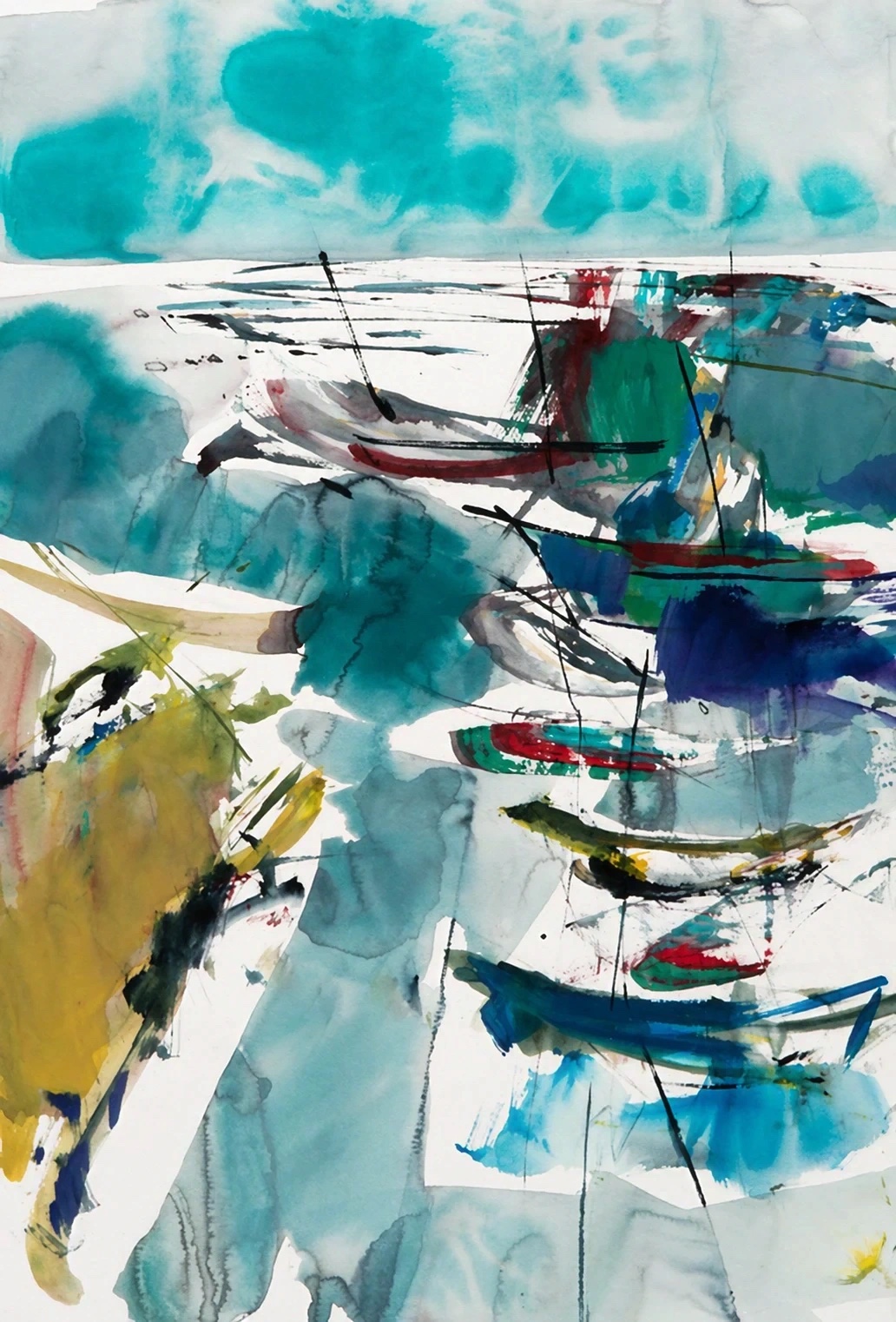 Aquarel van Johan Meeske, 2015.