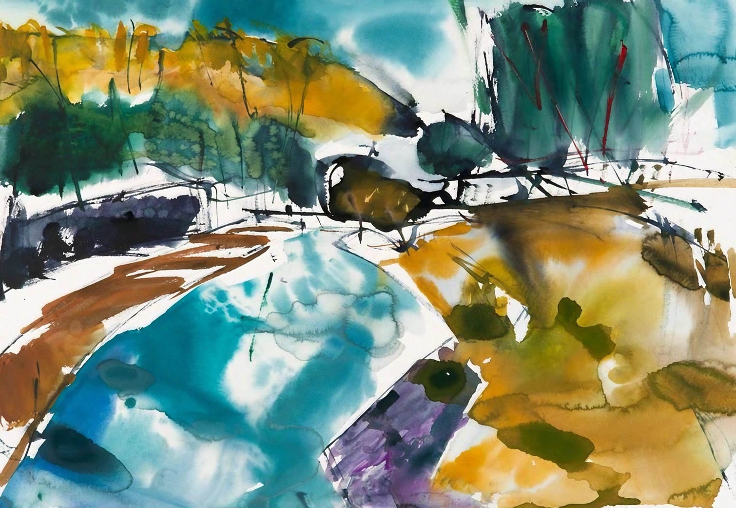 Aquarel van Johan Meeske, 2016 – 2017.