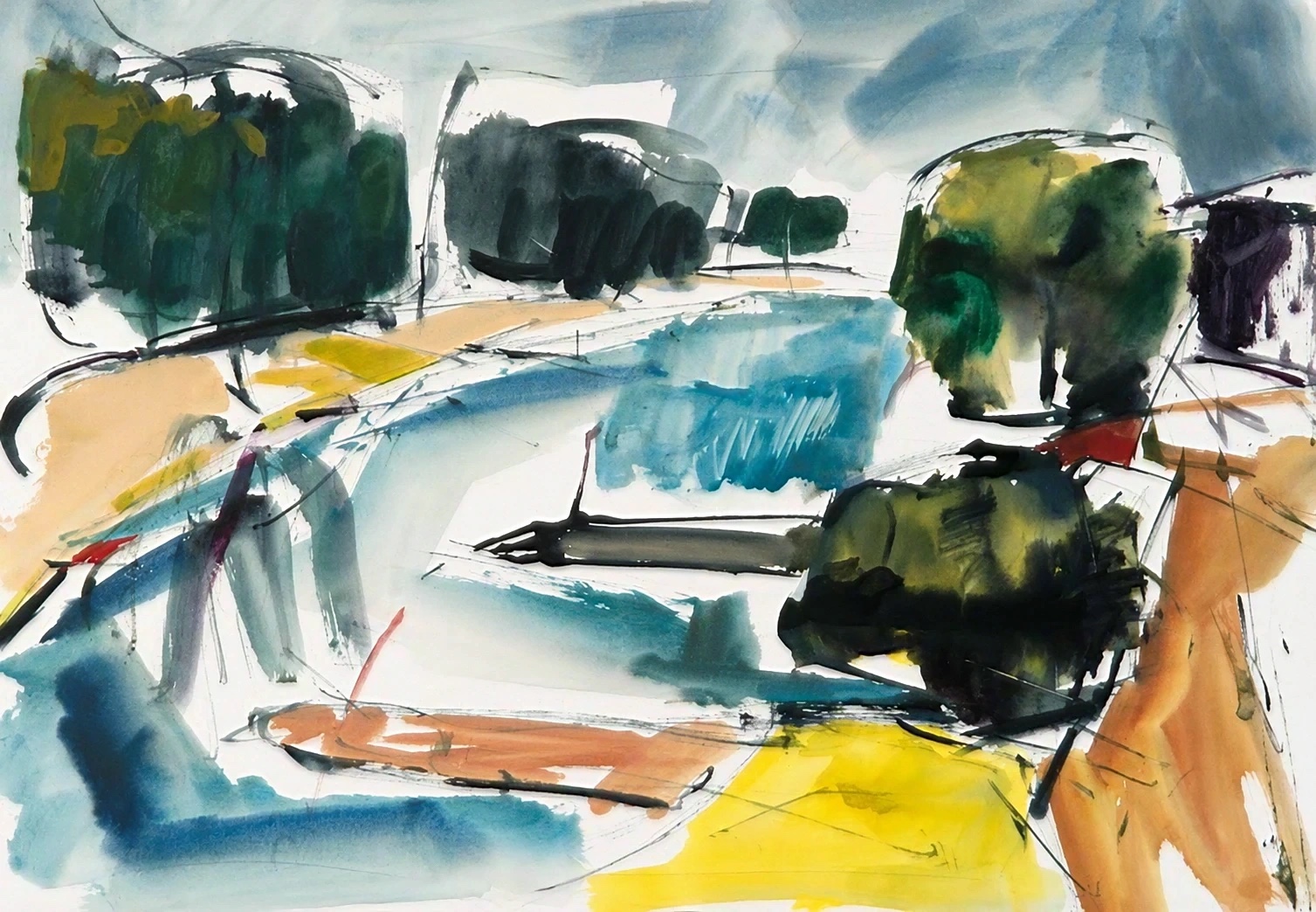 Aquarel van Johan Meeske, 2016 – 2017.