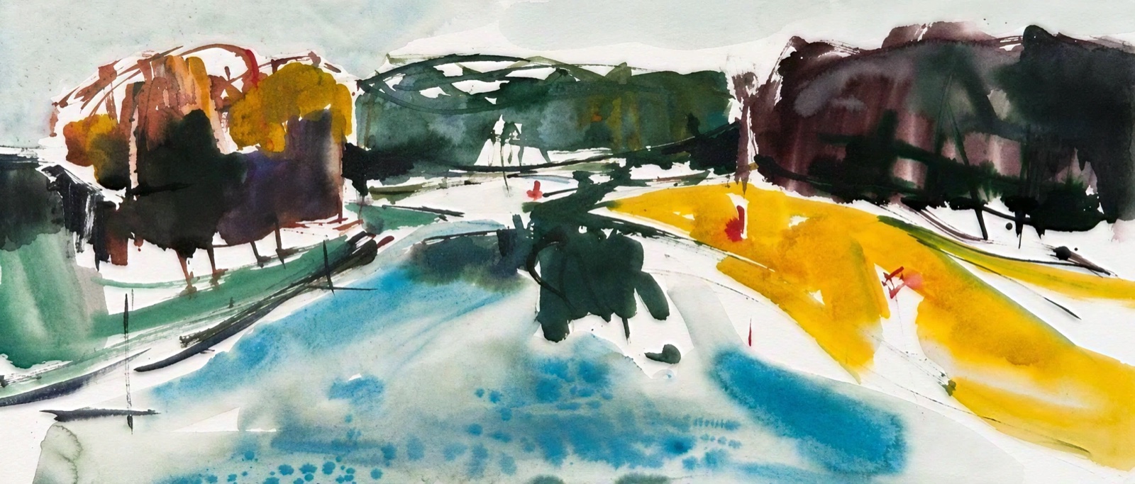 Aquarel van Johan Meeske, 2016 – 2017.