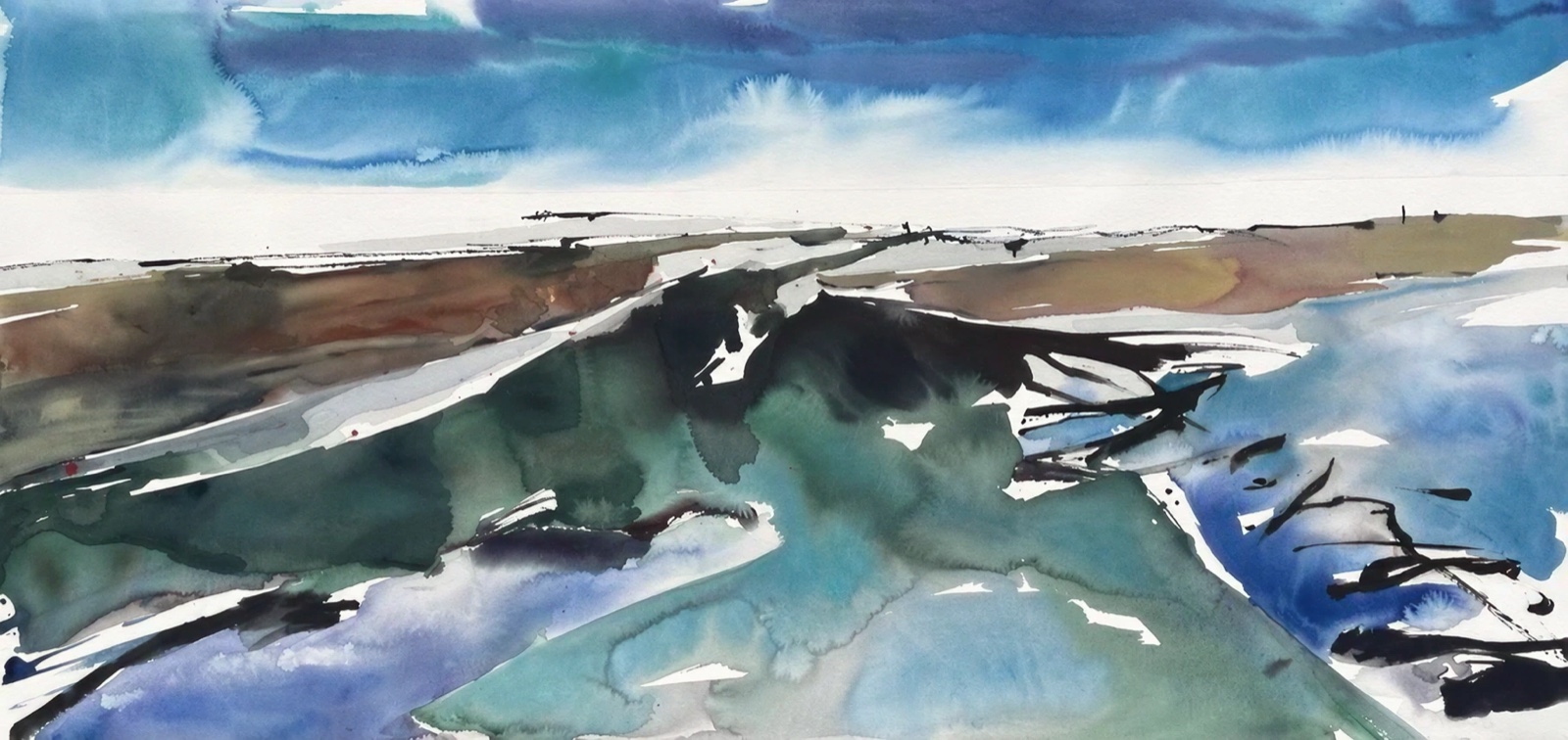 Aquarel van Johan Meeske, 2023 – 2024.