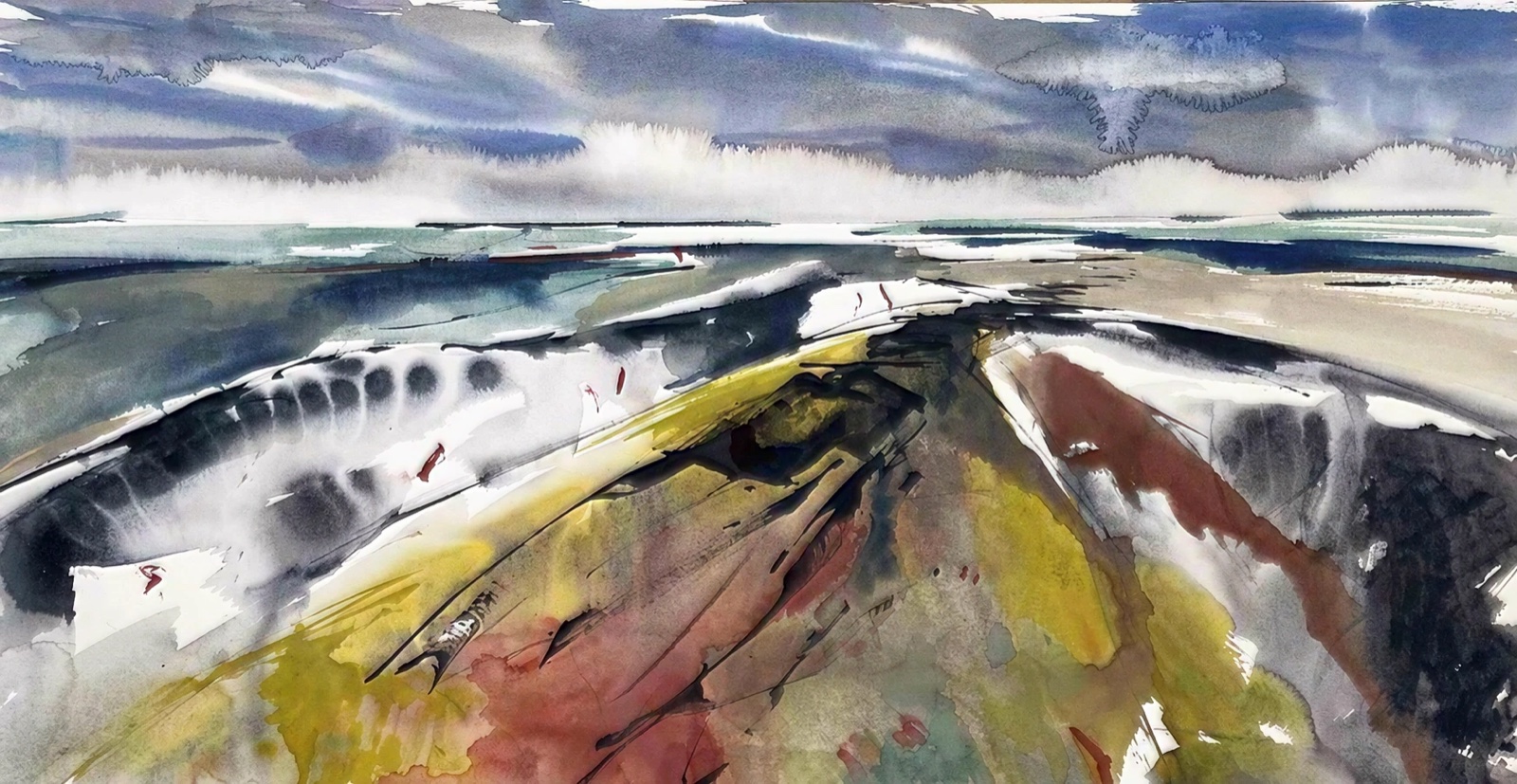Aquarel van Johan Meeske, 2023 – 2024.