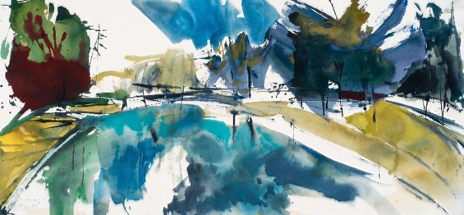 Aquarel van Johan Meeske, 2025 – 2026.
