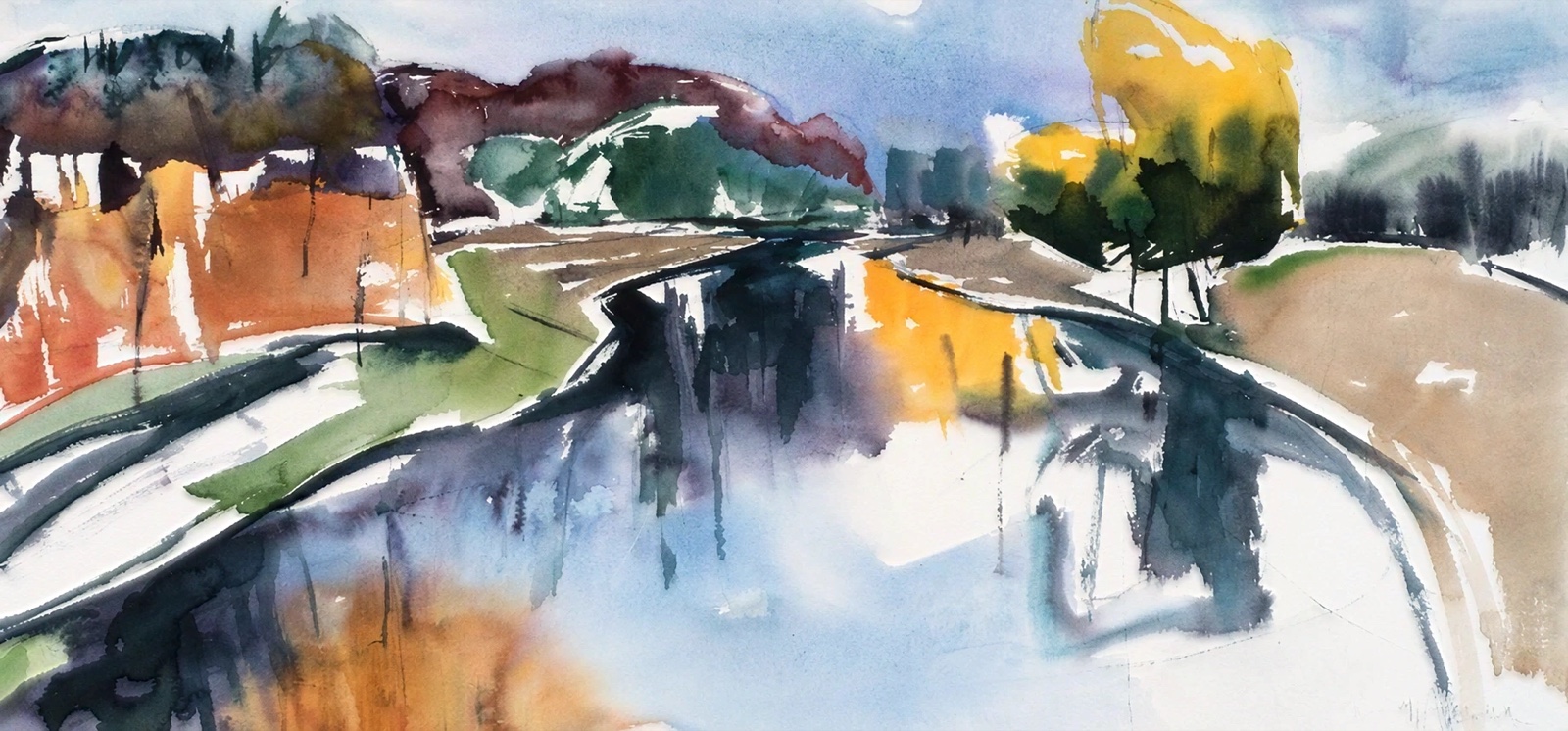 Aquarel van Johan Meeske, 2025 – 2026.