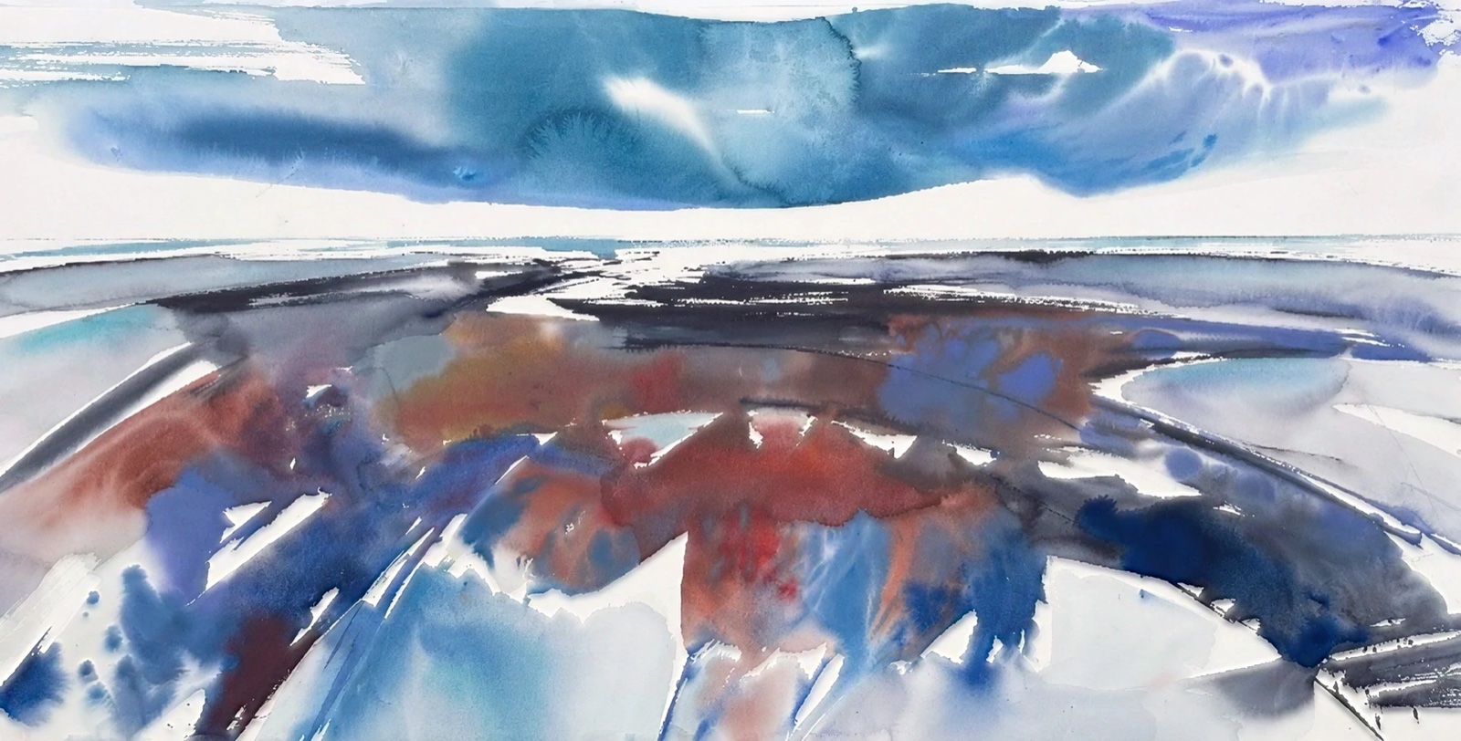 Aquarel van Johan Meeske, 2025 – 2026.