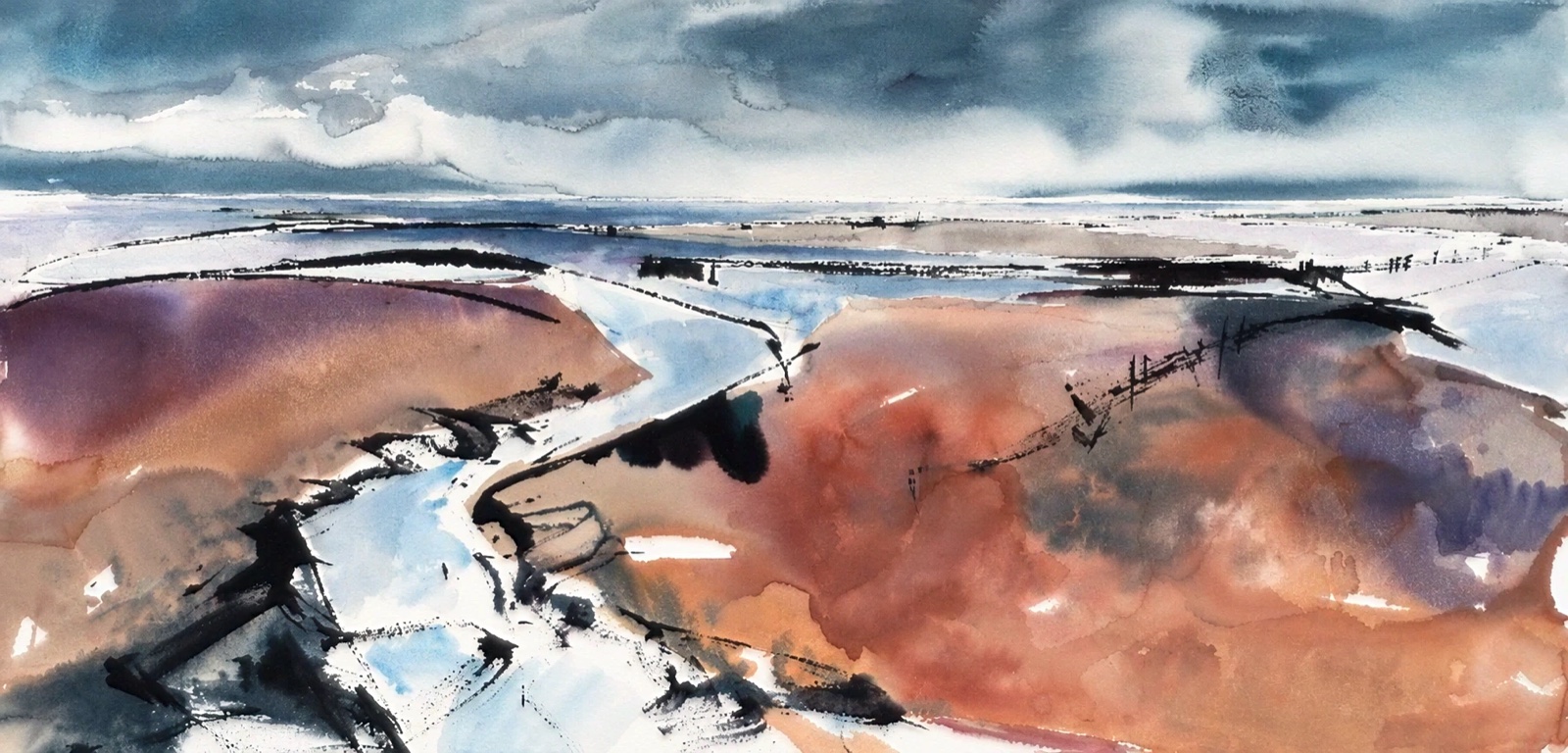 Aquarel van Johan Meeske, 2025 – 2026.