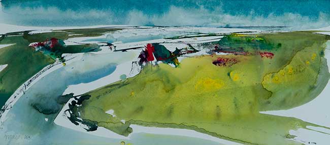 Aquarel van Johan Meeske, 2012.