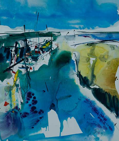 Aquarel van Johan Meeske, 2012.