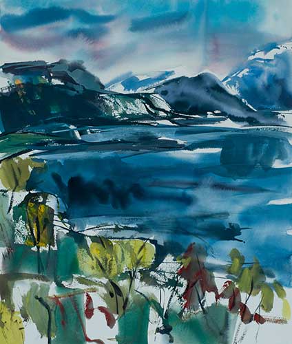 Aquarel van Johan Meeske, 2012.