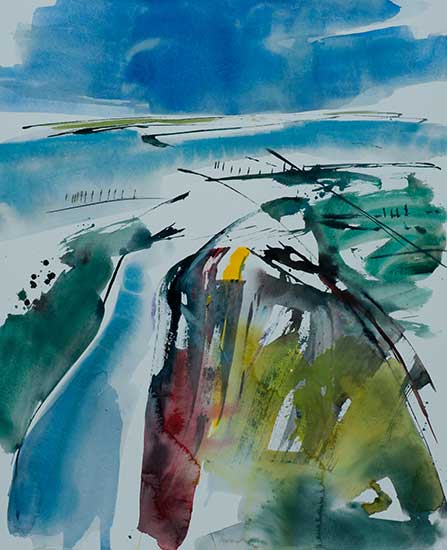 Aquarel van Johan Meeske, 2012.