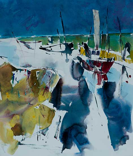 Aquarel van Johan Meeske, 2012.