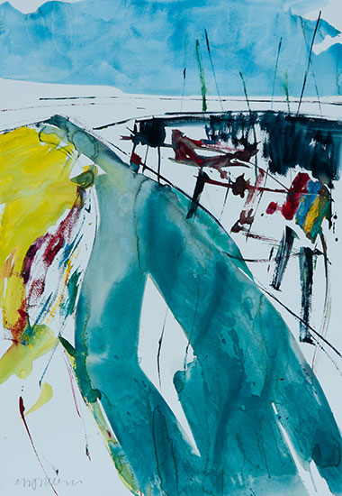 Aquarel van Johan Meeske, 2012.
