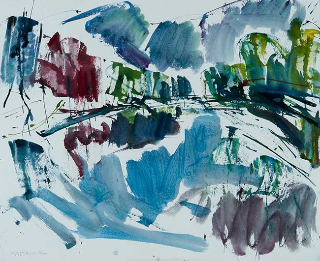 Aquarel van Johan Meeske, 2013.