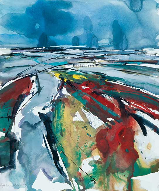 Aquarel van Johan Meeske, 2013.