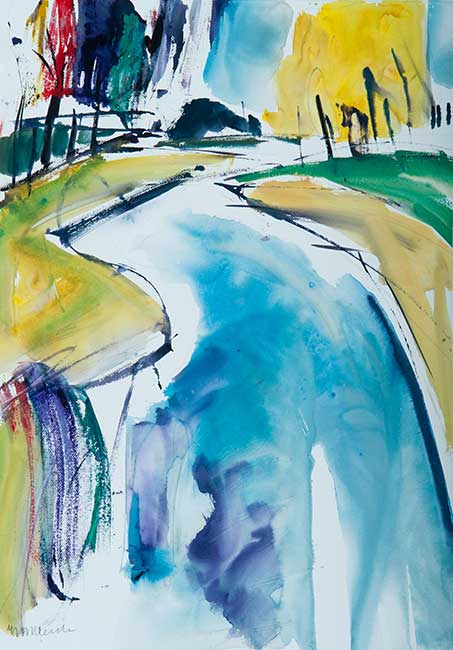 Aquarel van Johan Meeske, 2013.