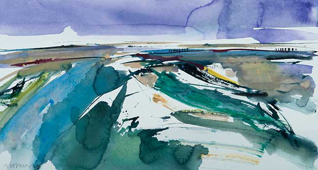 Aquarel van Johan Meeske, 2013.