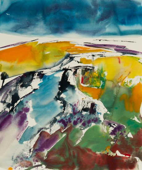 Aquarel van Johan Meeske, 2015.