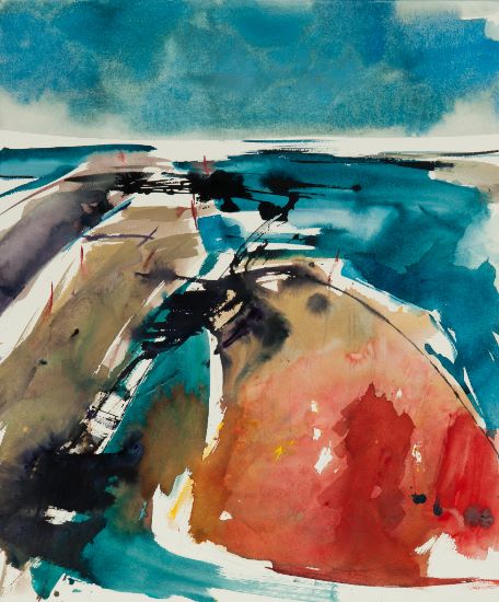 Aquarel van Johan Meeske, 2015.