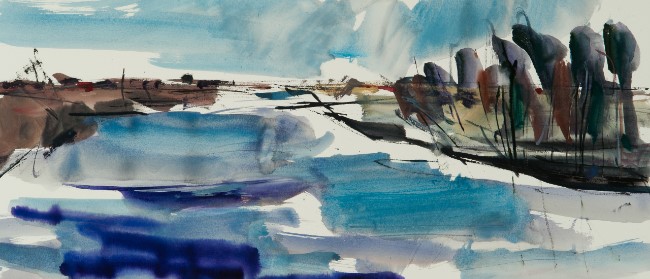 Aquarel van Johan Meeske, 2015.