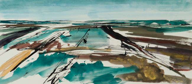 Aquarel van Johan Meeske, 2015.