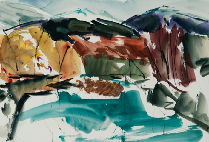 Aquarel van Johan Meeske, 2015.