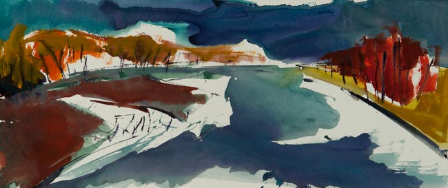 Aquarel van Johan Meeske, 2016 – 2017.