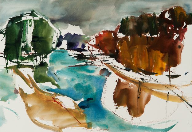 Aquarel van Johan Meeske, 2018 – 2019.