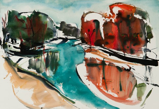 Aquarel van Johan Meeske, 2018 – 2019.