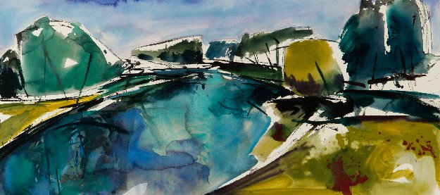 Aquarel van Johan Meeske, 2018 – 2019.