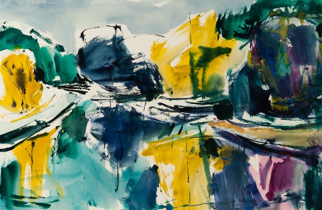 Aquarel van Johan Meeske, 2018 – 2019.