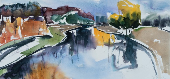 Aquarel van Johan Meeske, 2025 – 2026.