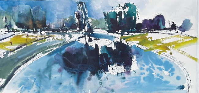 Aquarel van Johan Meeske, 2025 – 2026.